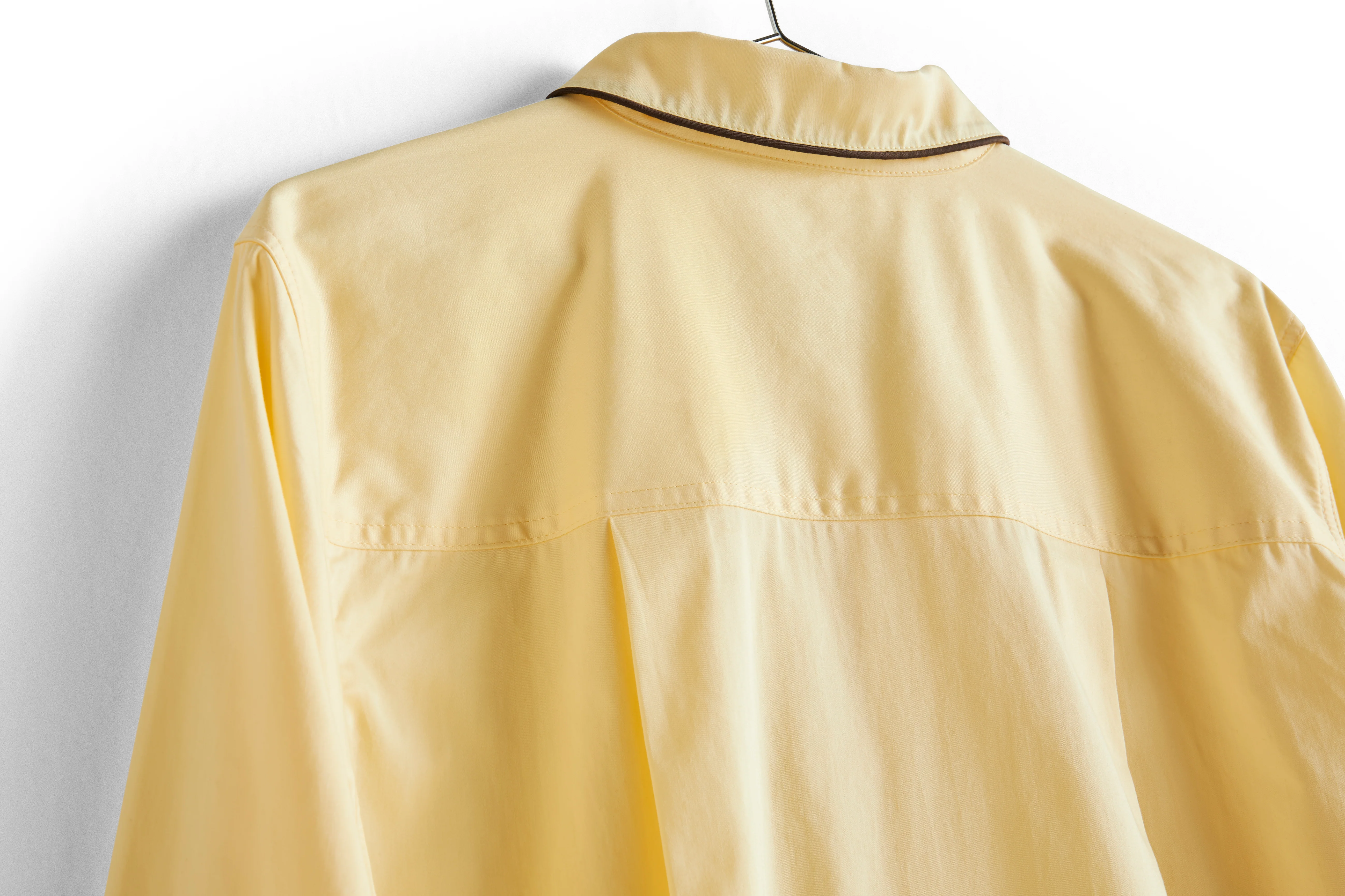 Outline Pyjama L/S natskjorte - Soft Yellow - Image 4
