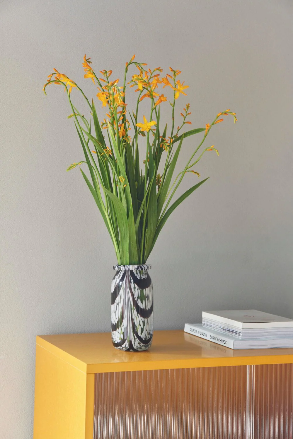 Splash Roll Neck vase, Coffee/White - X-Small - Image 2