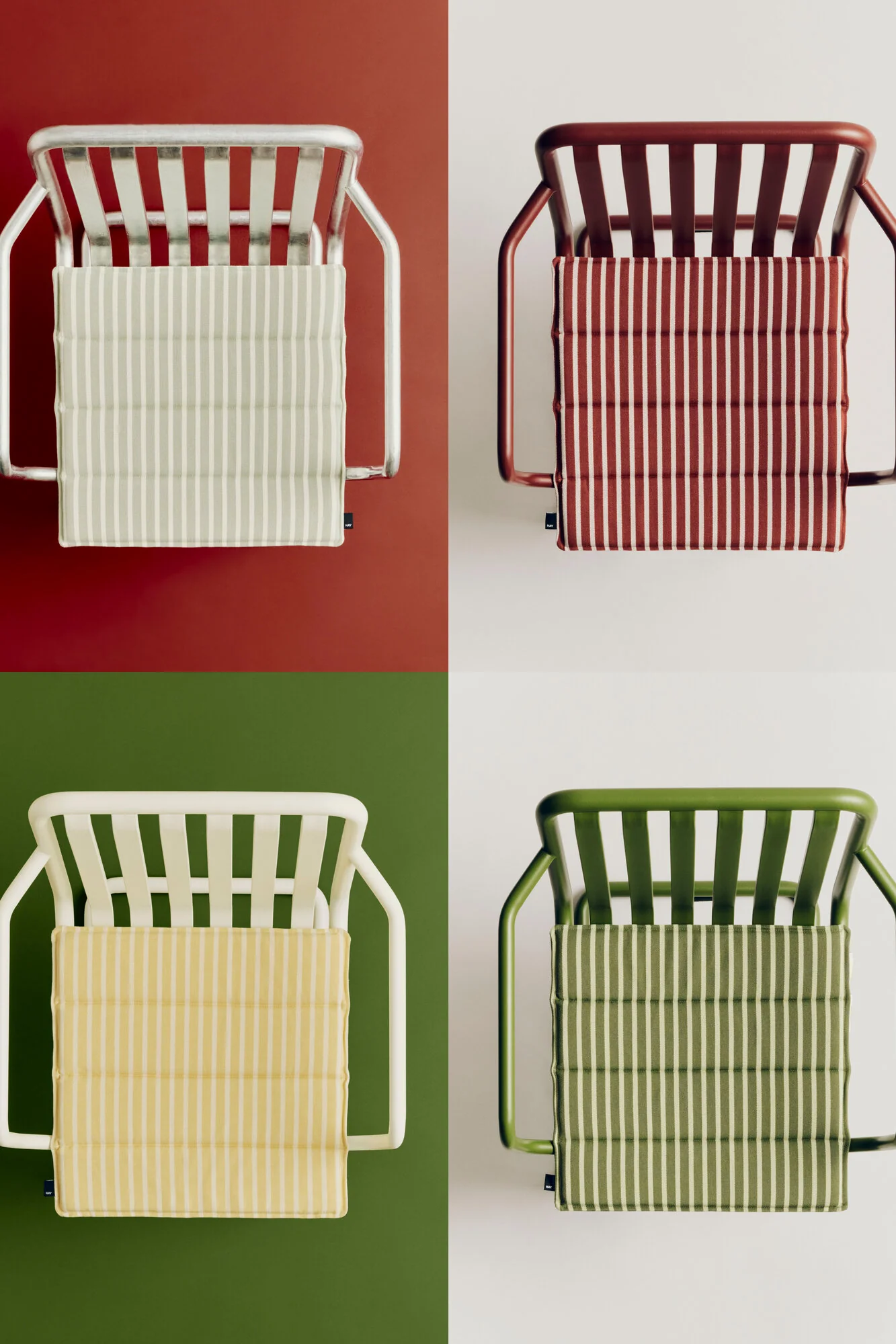 Terrazza havehynde, 40x40 - Terracotta Bold Stripe - Image 4