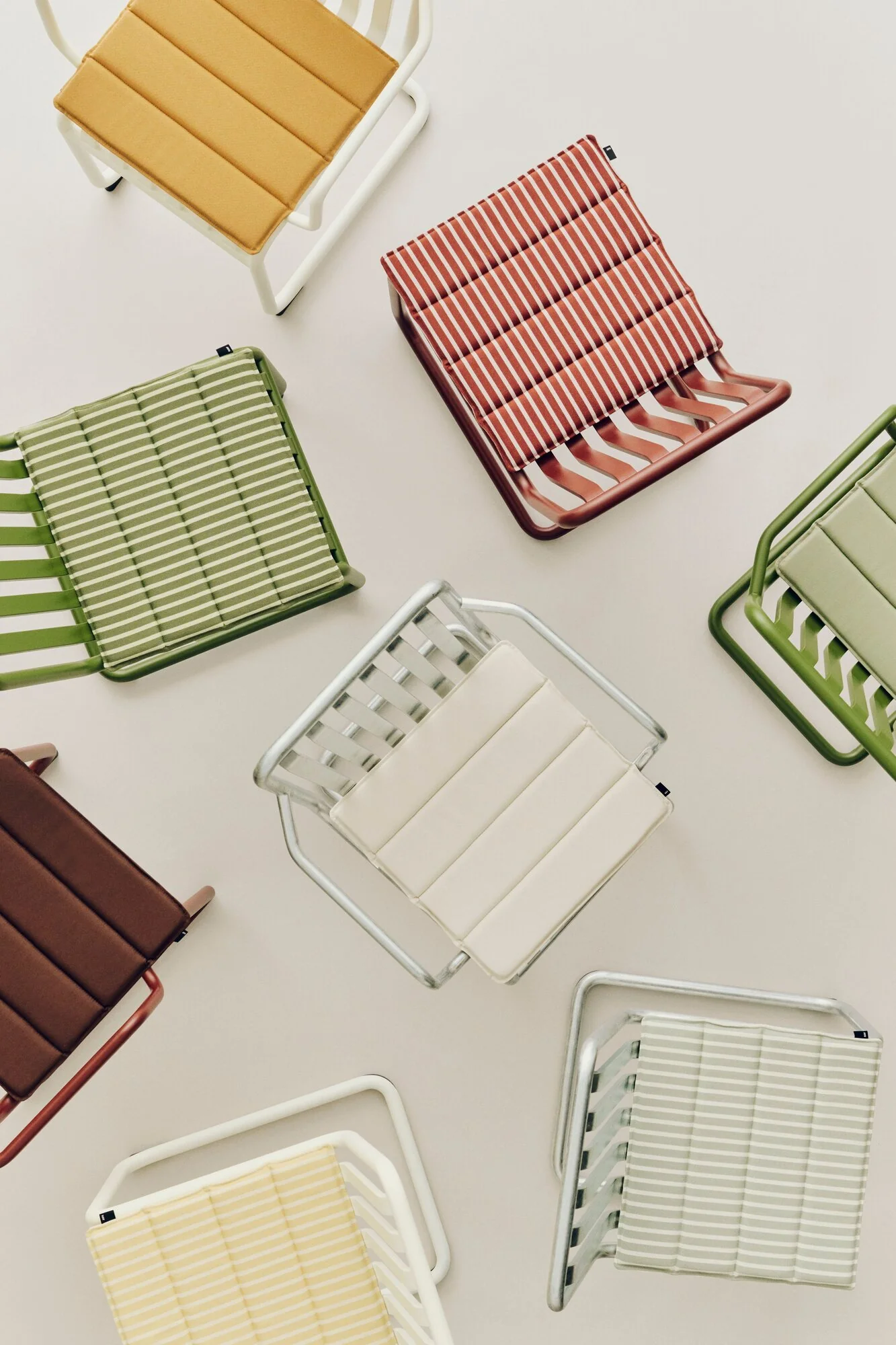 Terrazza havehynde, 40x40 - Terracotta Bold Stripe - Image 5