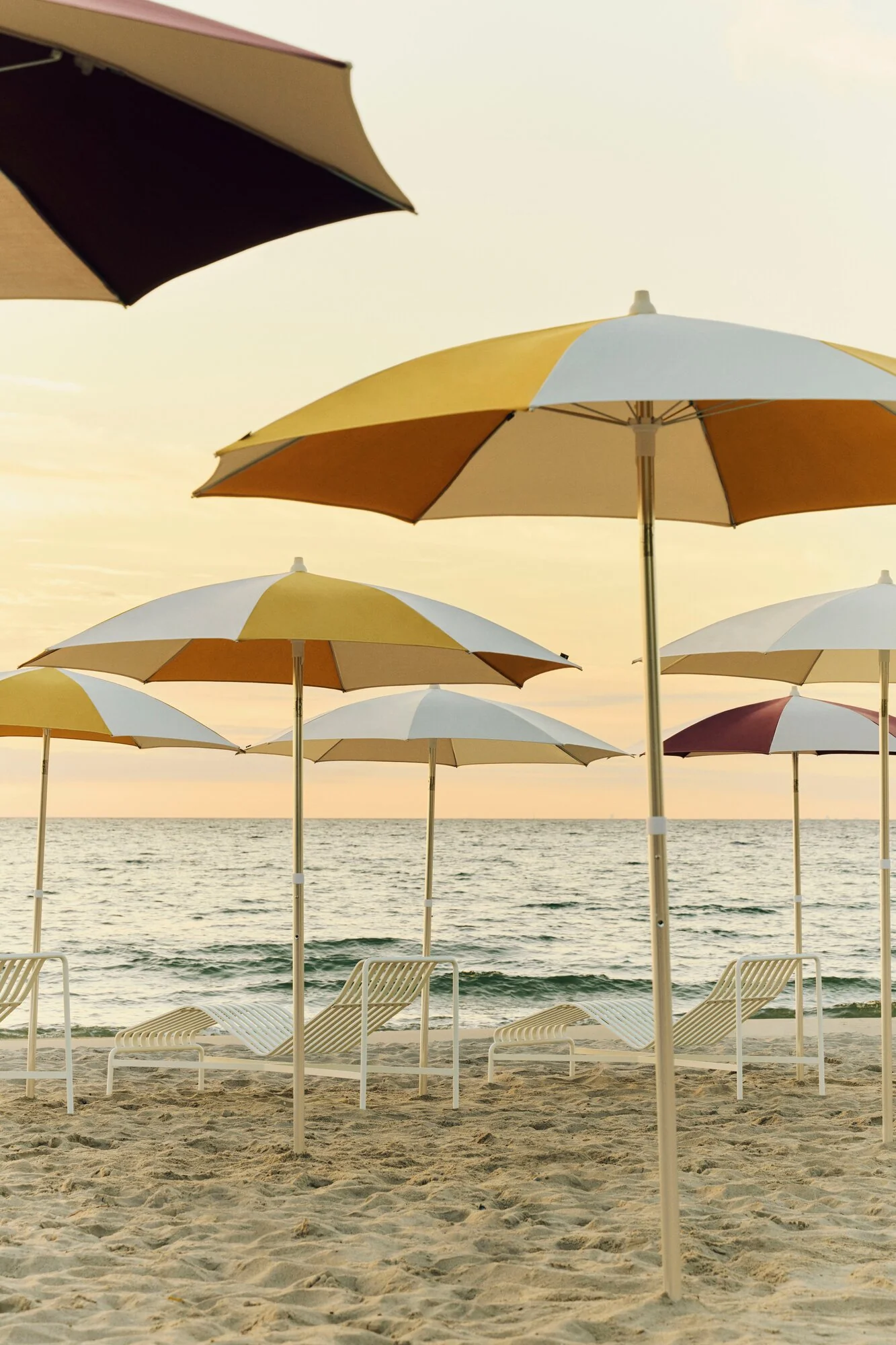 Terrazza Octagon parasol, Ø200 cm - Off-white/Ochre - Image 11