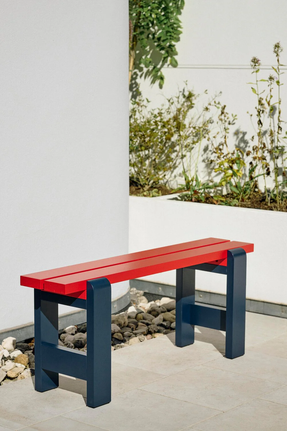 Weekday Duo havebænk - Wine Red/Steel Blue - Image 4