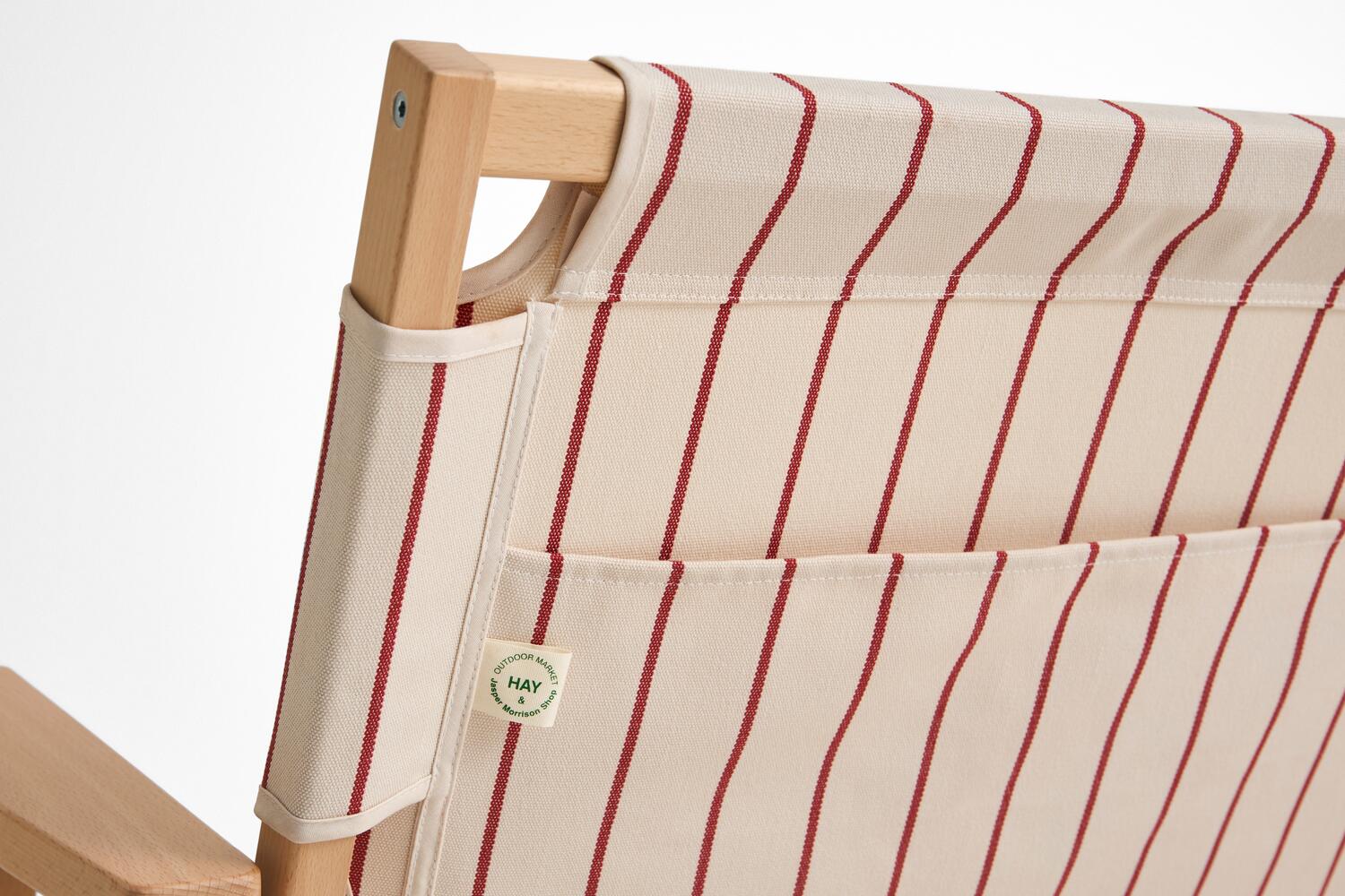 x Jasper Morrison foldesofa - Beige with red stripe - Image 9