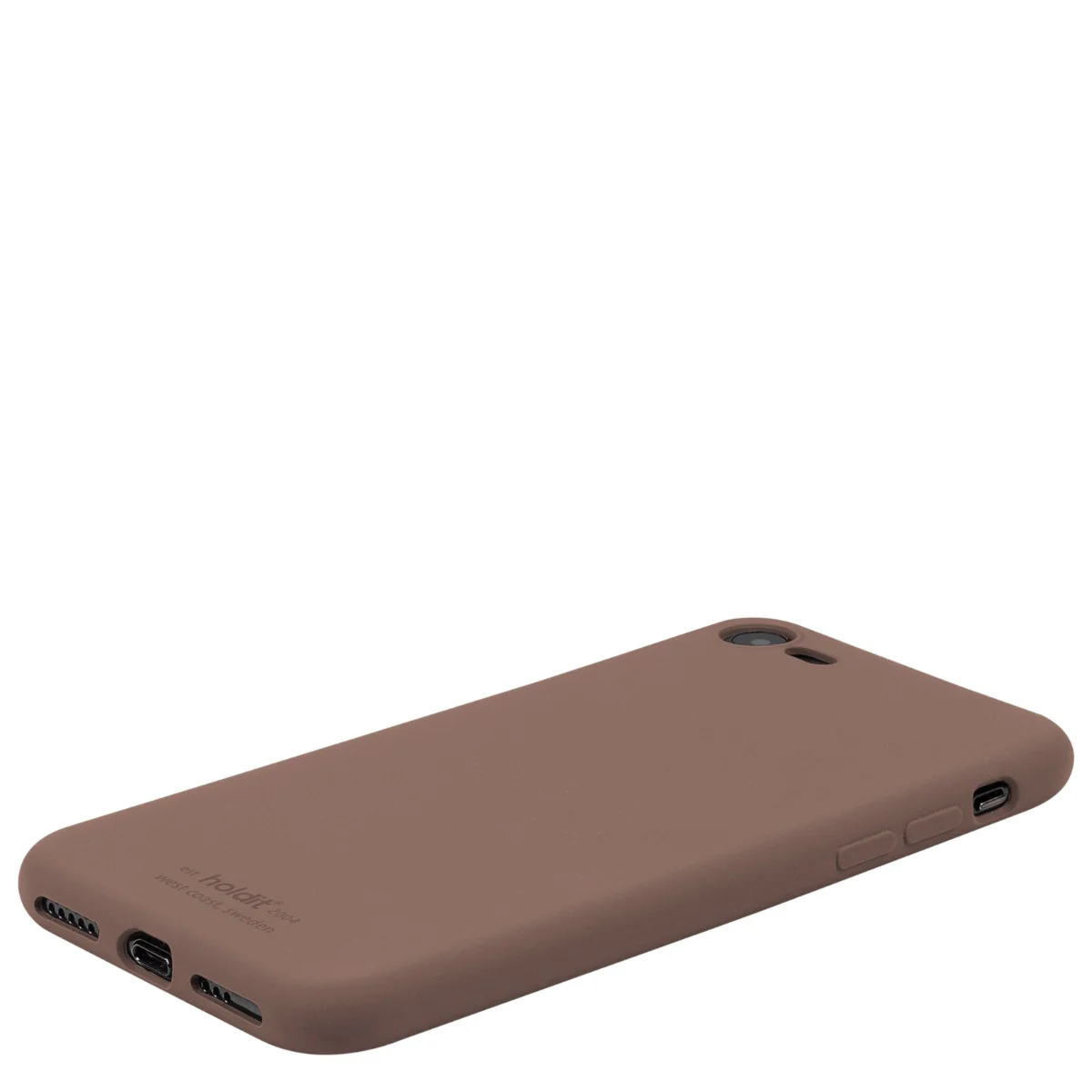 iPhone 7/8/SE Silicone cover - Dark Brown - Image 3