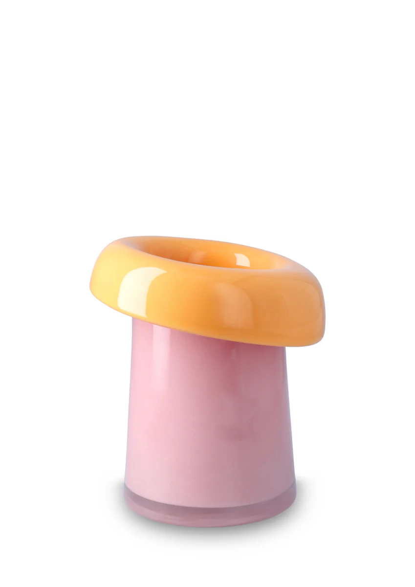 Soma vase, H16,5 cm - pink/orange - Image 5