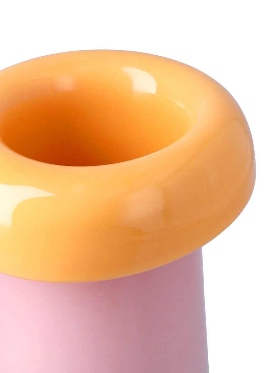 Soma vase, H16,5 cm - pink/orange - Image 6