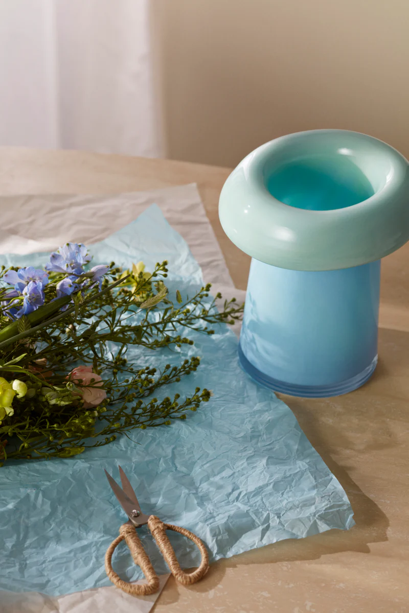 Soma vase, H22,5 cm - lyseblå/aqua - Image 4