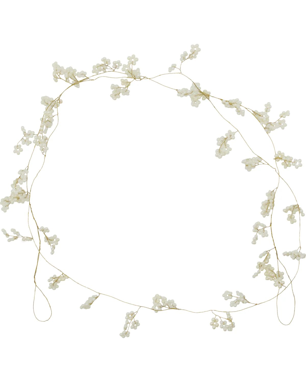 Bunch guirlande, råhvid/champagne - L150 cm