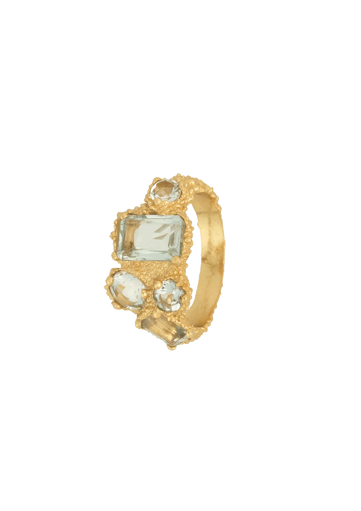 Amethyst Pond ring - forgyldt
