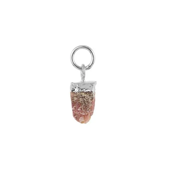 October Pink Tourmaline vedhæng - sølv