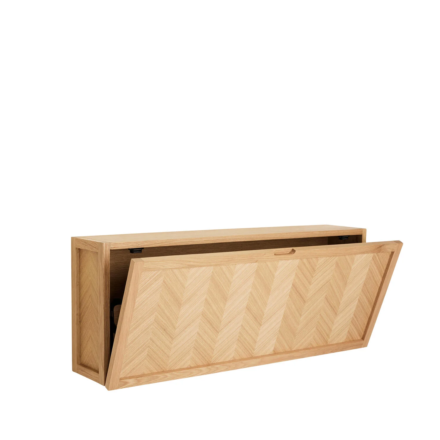 Herringbone skoskab, large - natur - Image 4