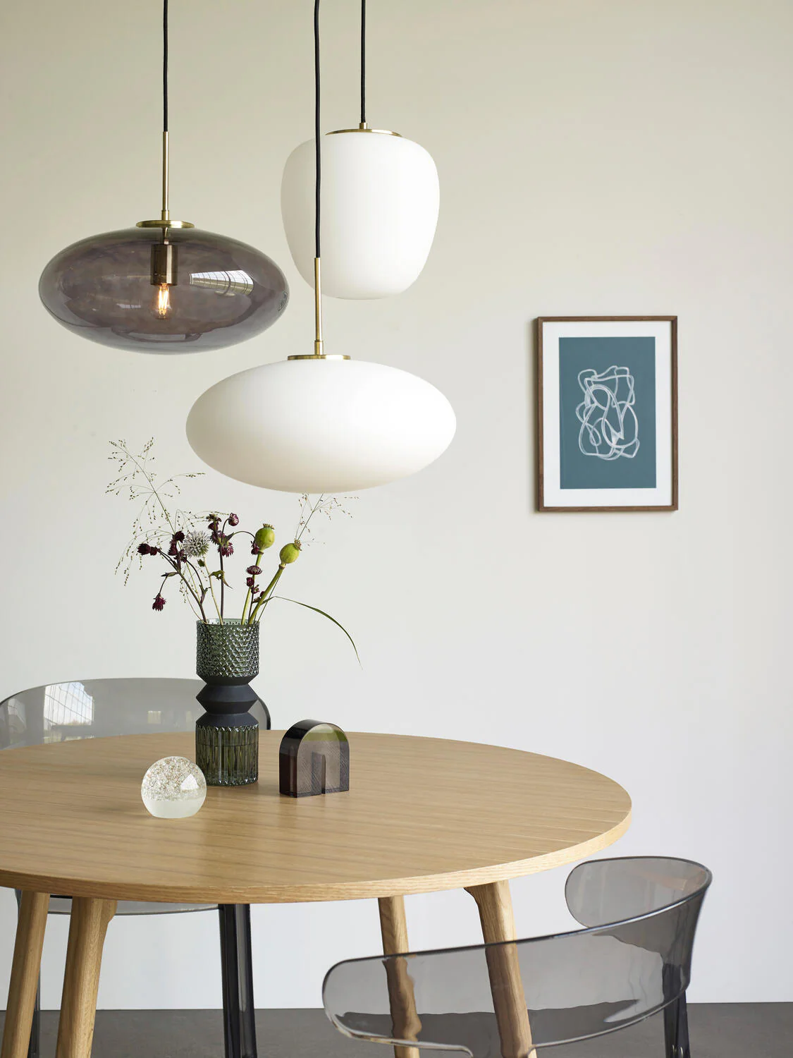 Muse Ellipse pendel, hvid - Ø40 cm - Image 4