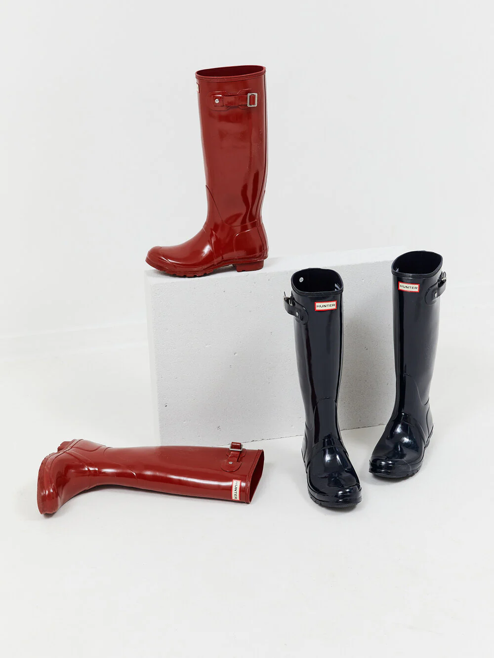 Original Tall Gloss gummistøvle - Military Red - Image 2