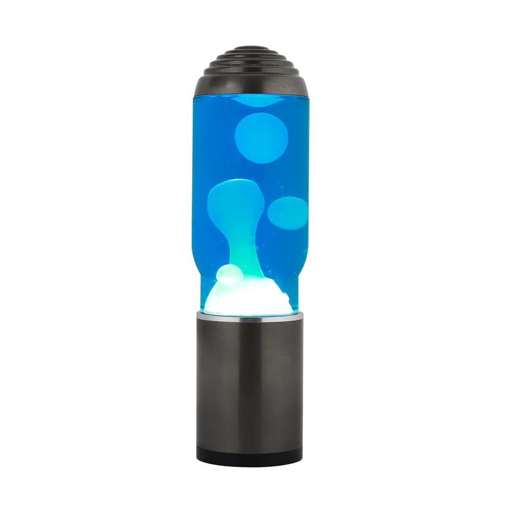 Lava lampe - blå/hvid