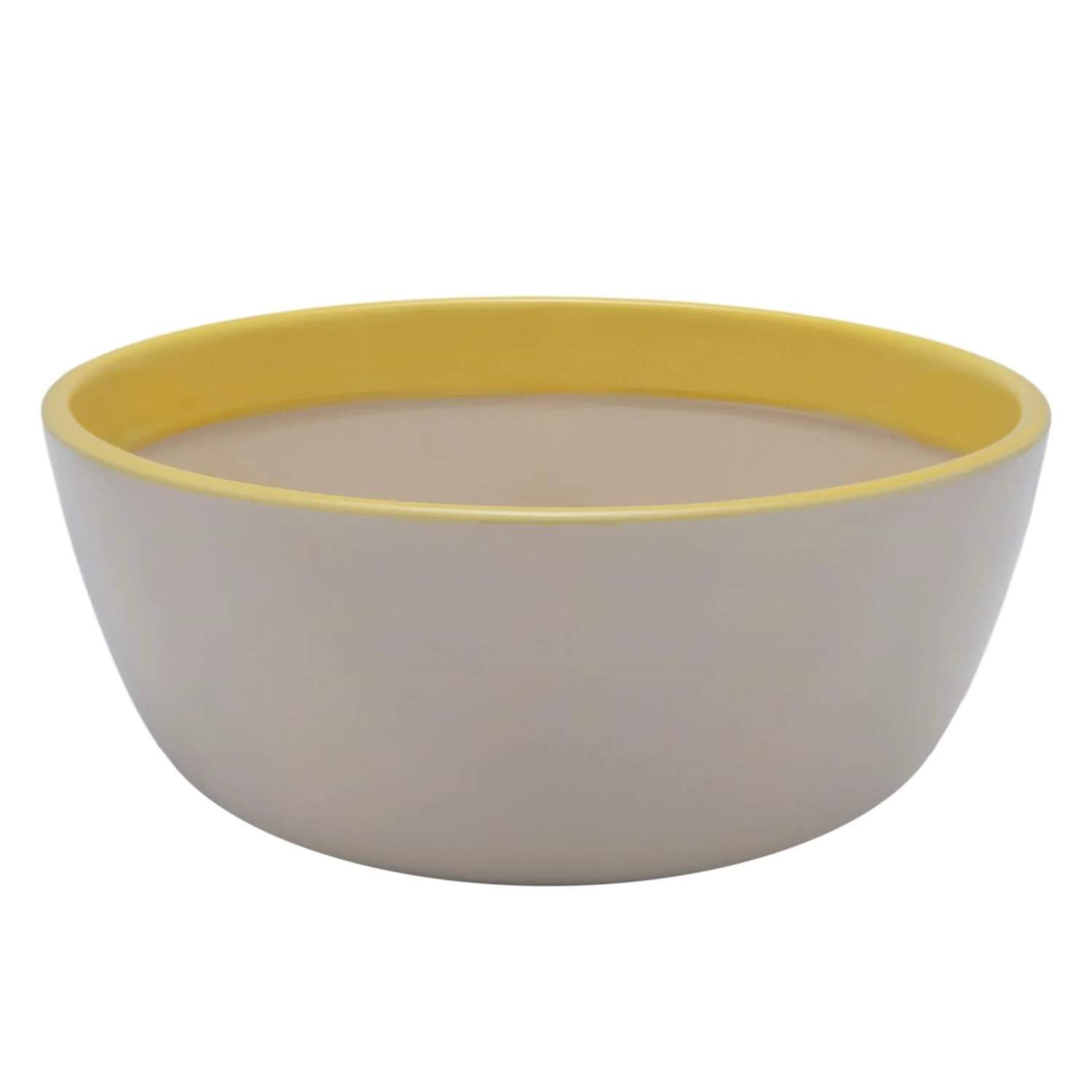 Play skål, beige/gul - Ø19 cm