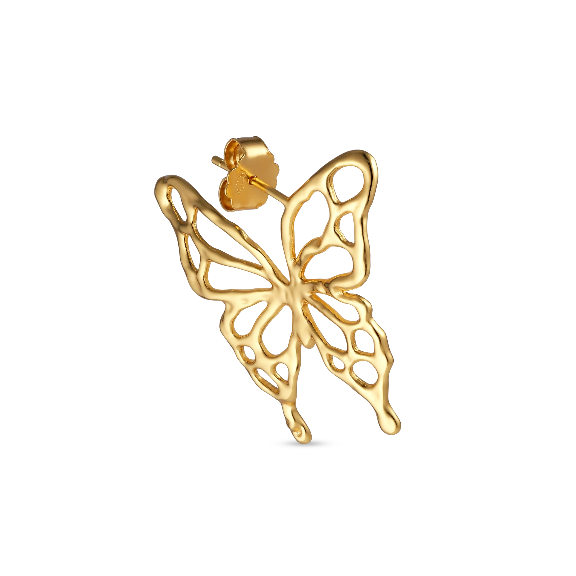 Butterfly ørering - forgyldt - Image 2