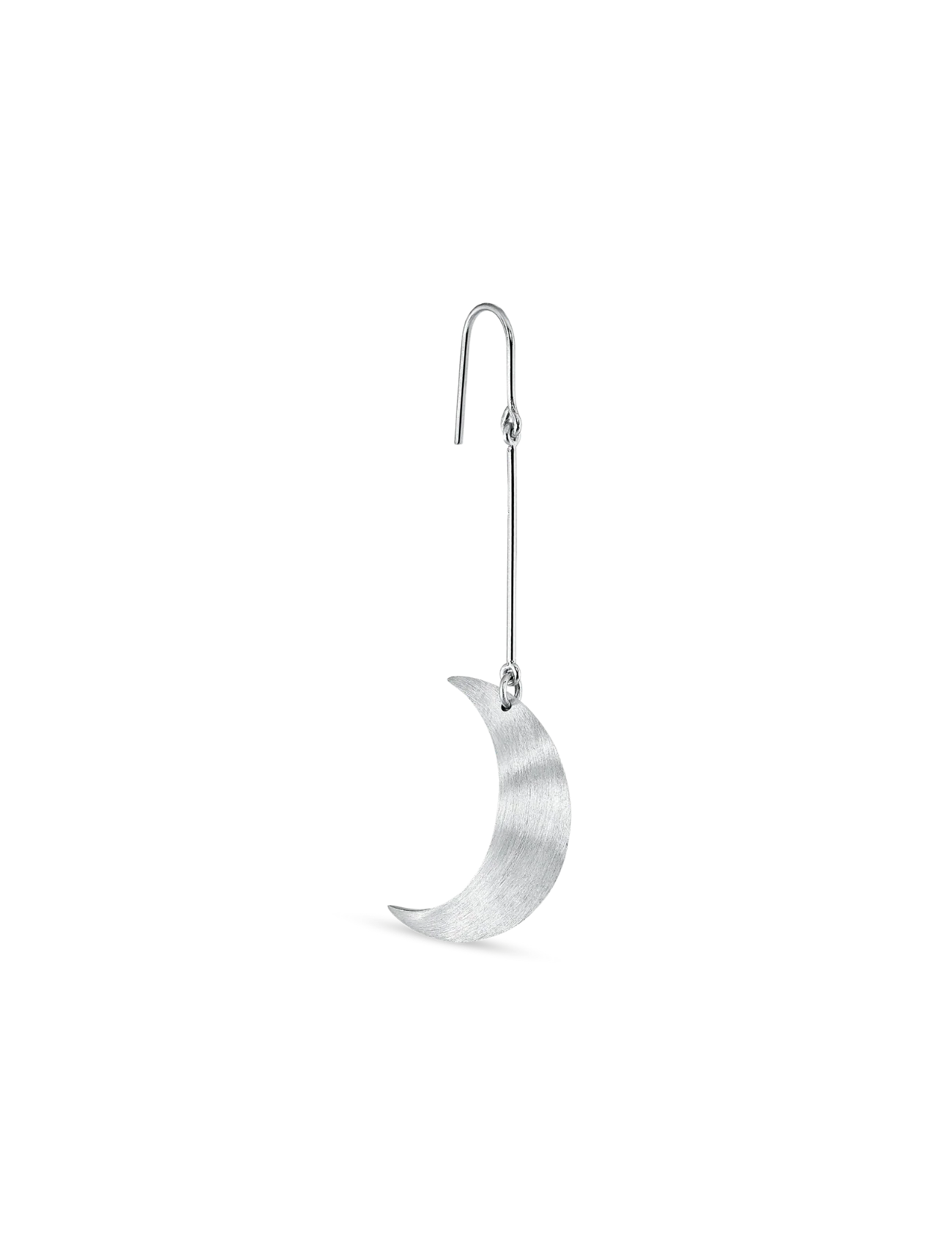 Half Moon hængeørering - sølv - Image 3