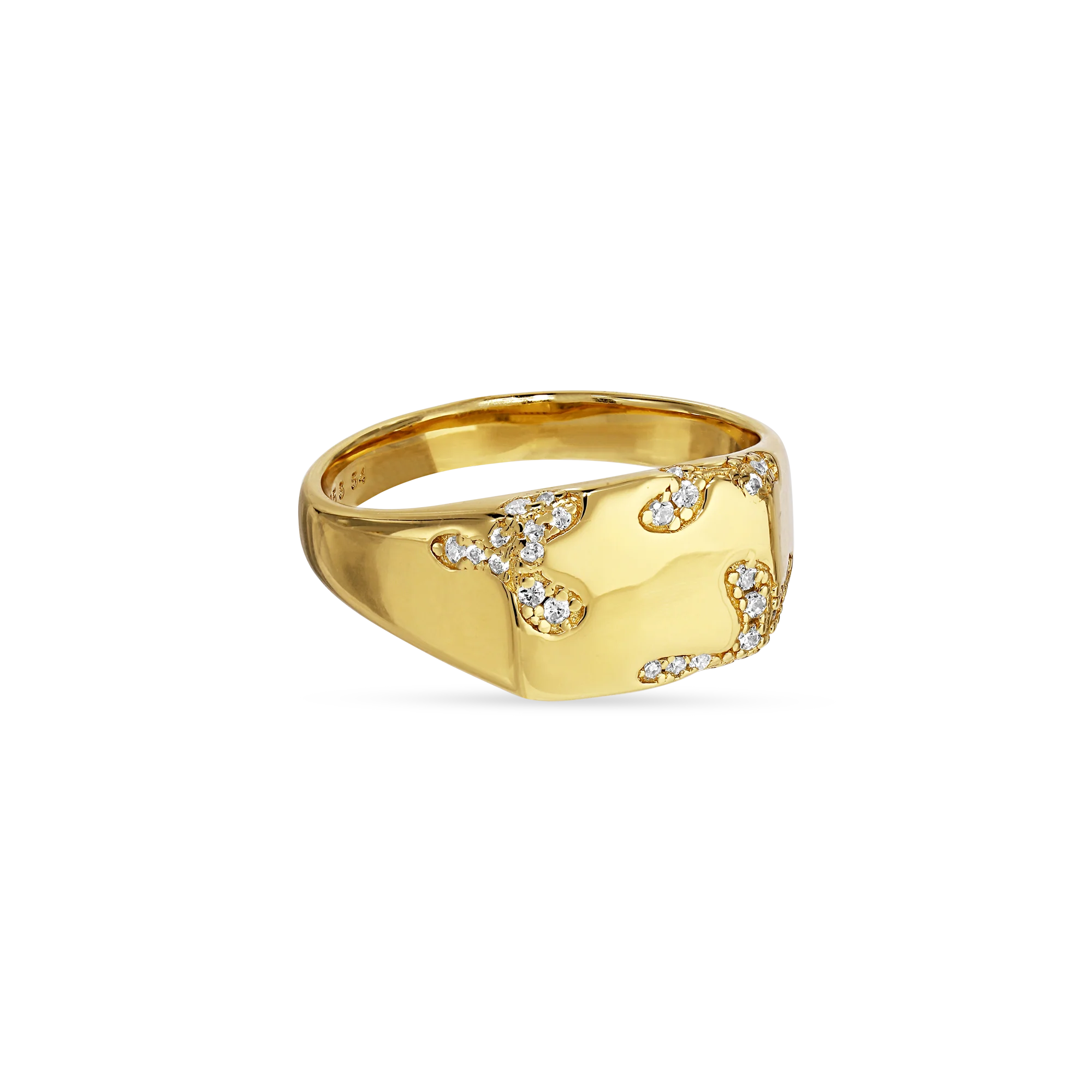 Iced Signet ring - forgyldt - Image 4
