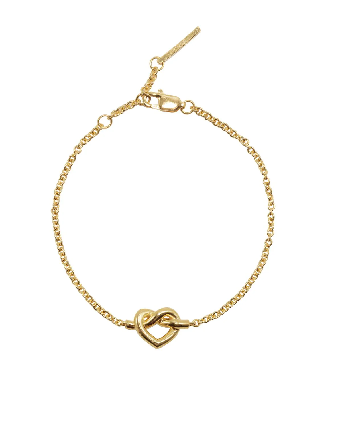 Tied Heart armbånd - forgyldt
