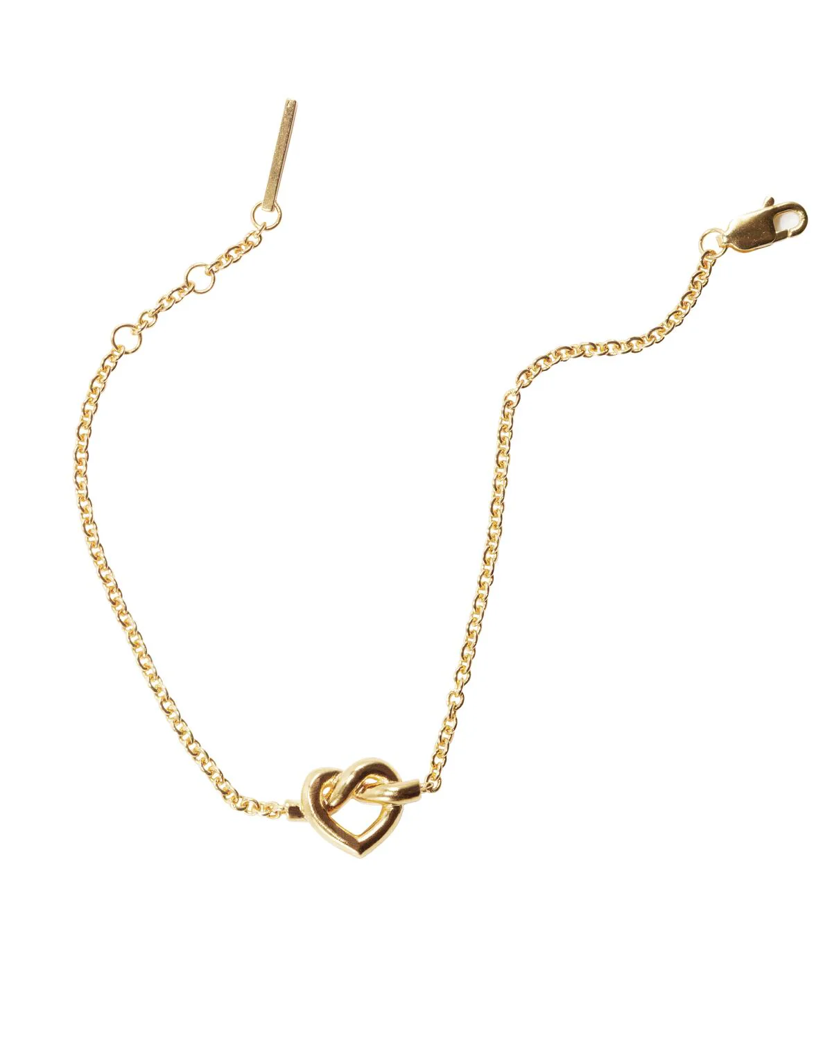 Tied Heart armbånd - forgyldt - Image 3
