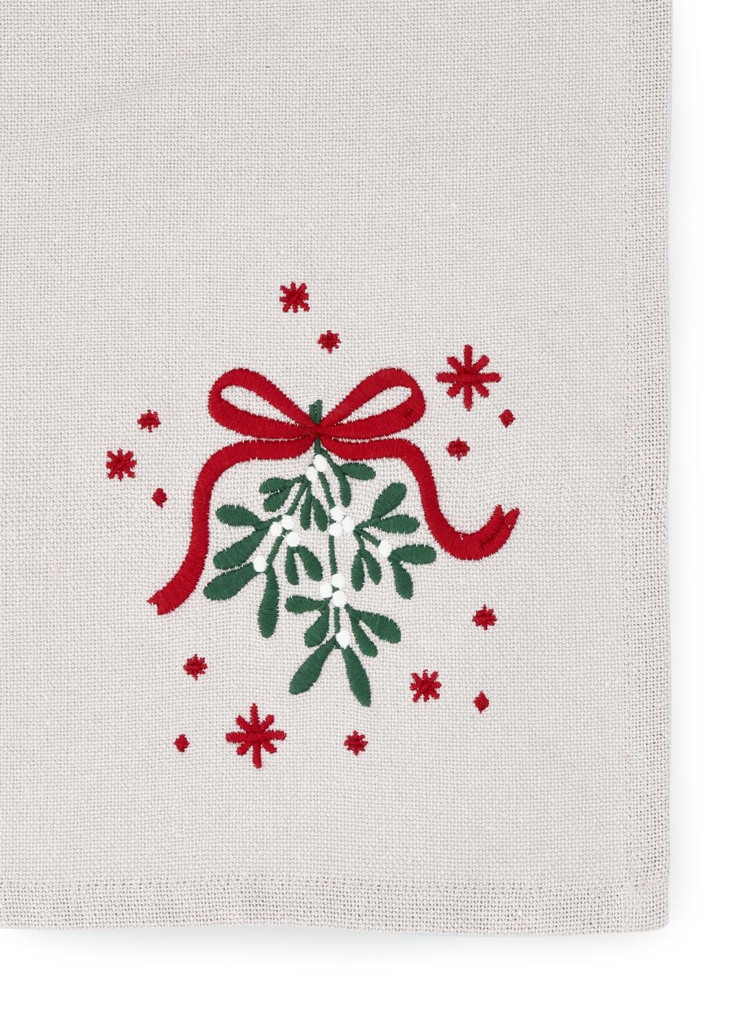 Christmas Fable viskestykke, sand - 50x70 cm. - Image 3
