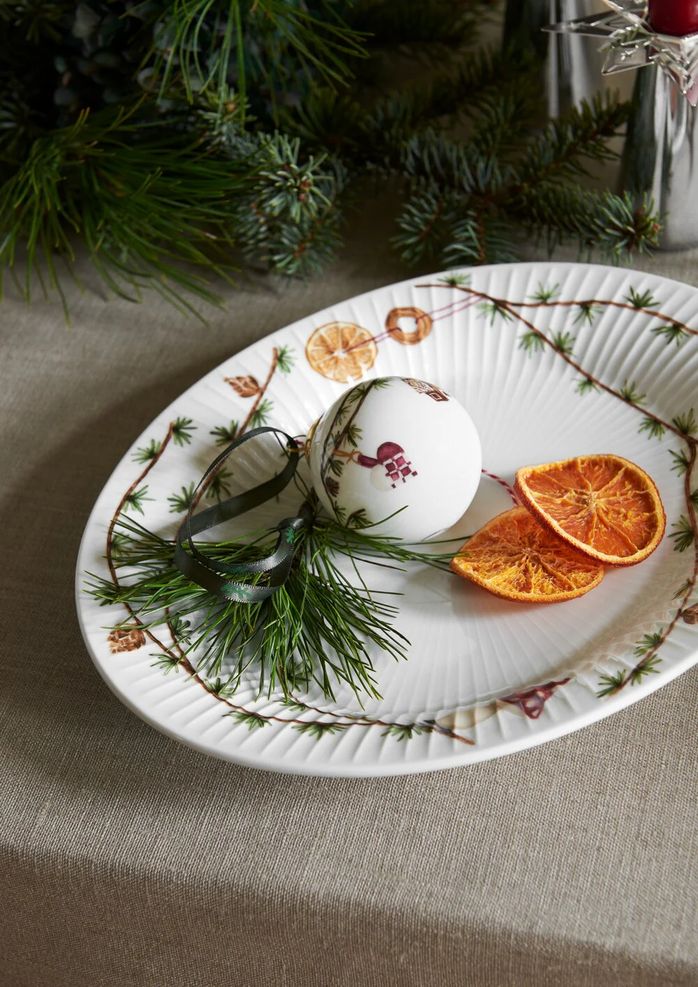 Hammershøi Christmas Ovalt fad - L28,5 cm. - Image 2