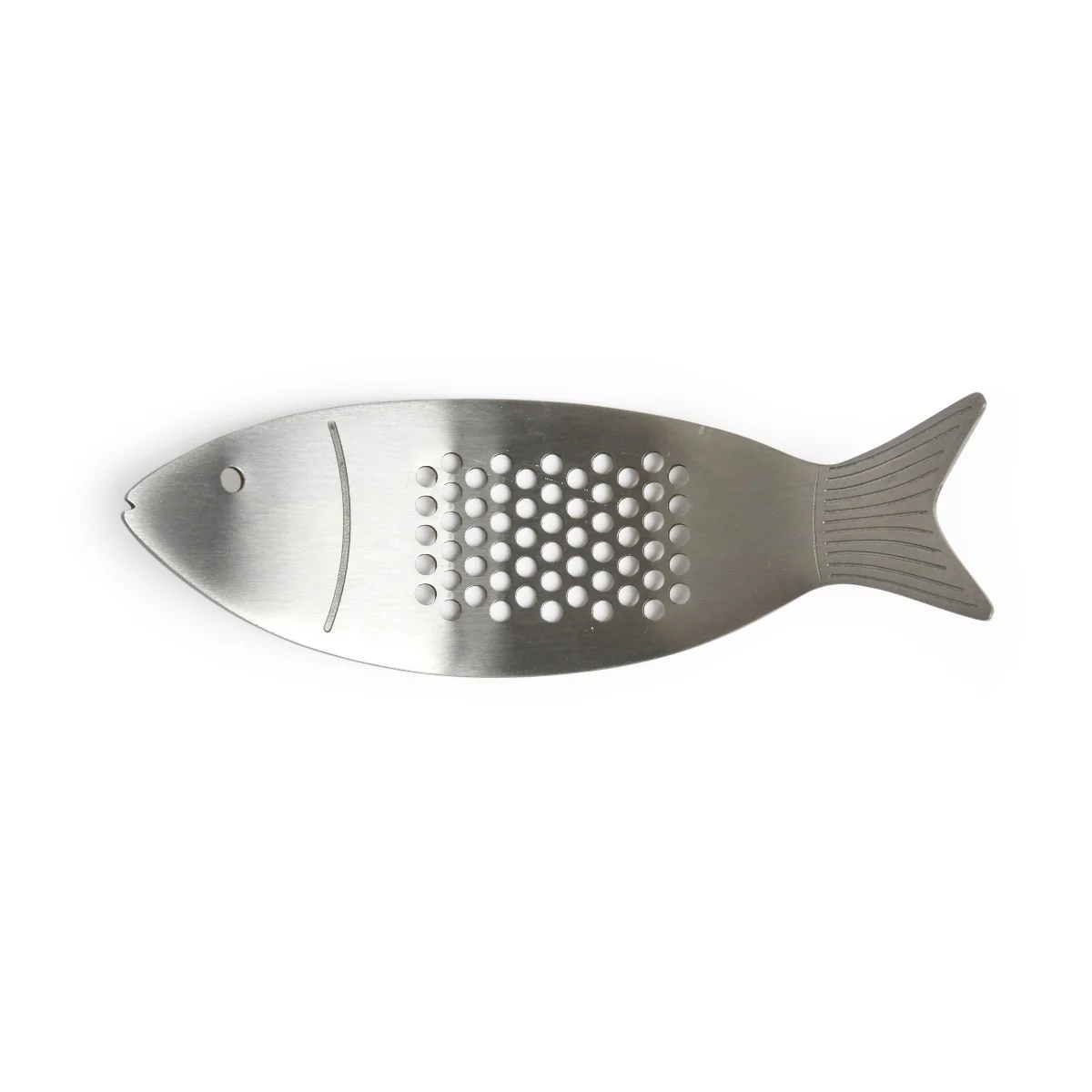 Fish hvidløgspresser - sølvfarvet