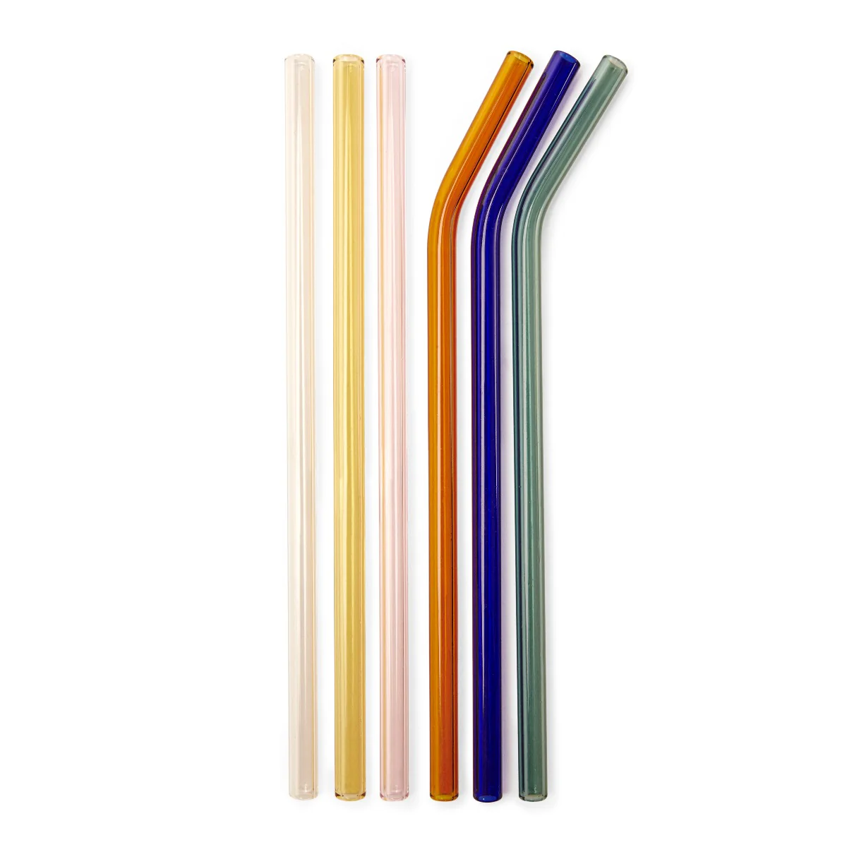 Sugerør - colorful reusable (6 stk inkl. børste)