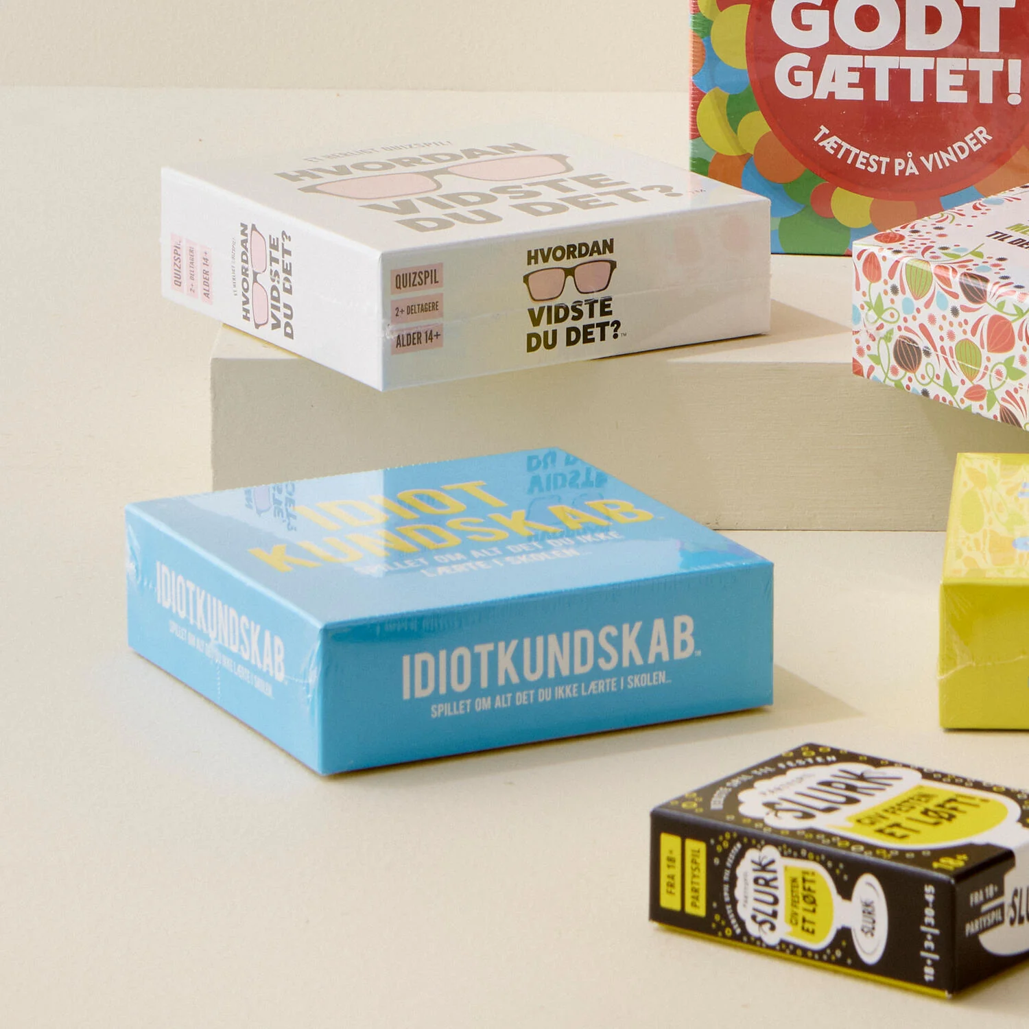 Idiotkundskab spørgsmålsspil - 14x14 cm. - Image 2