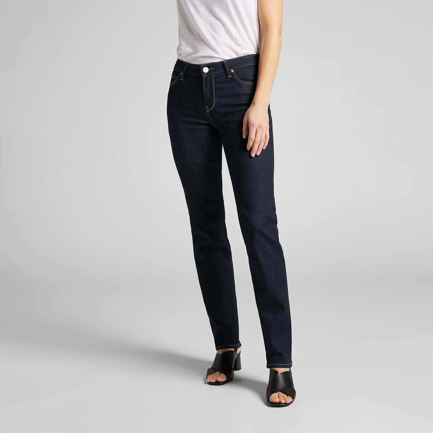 Marion straight leg jeans - dark blue - Image 4