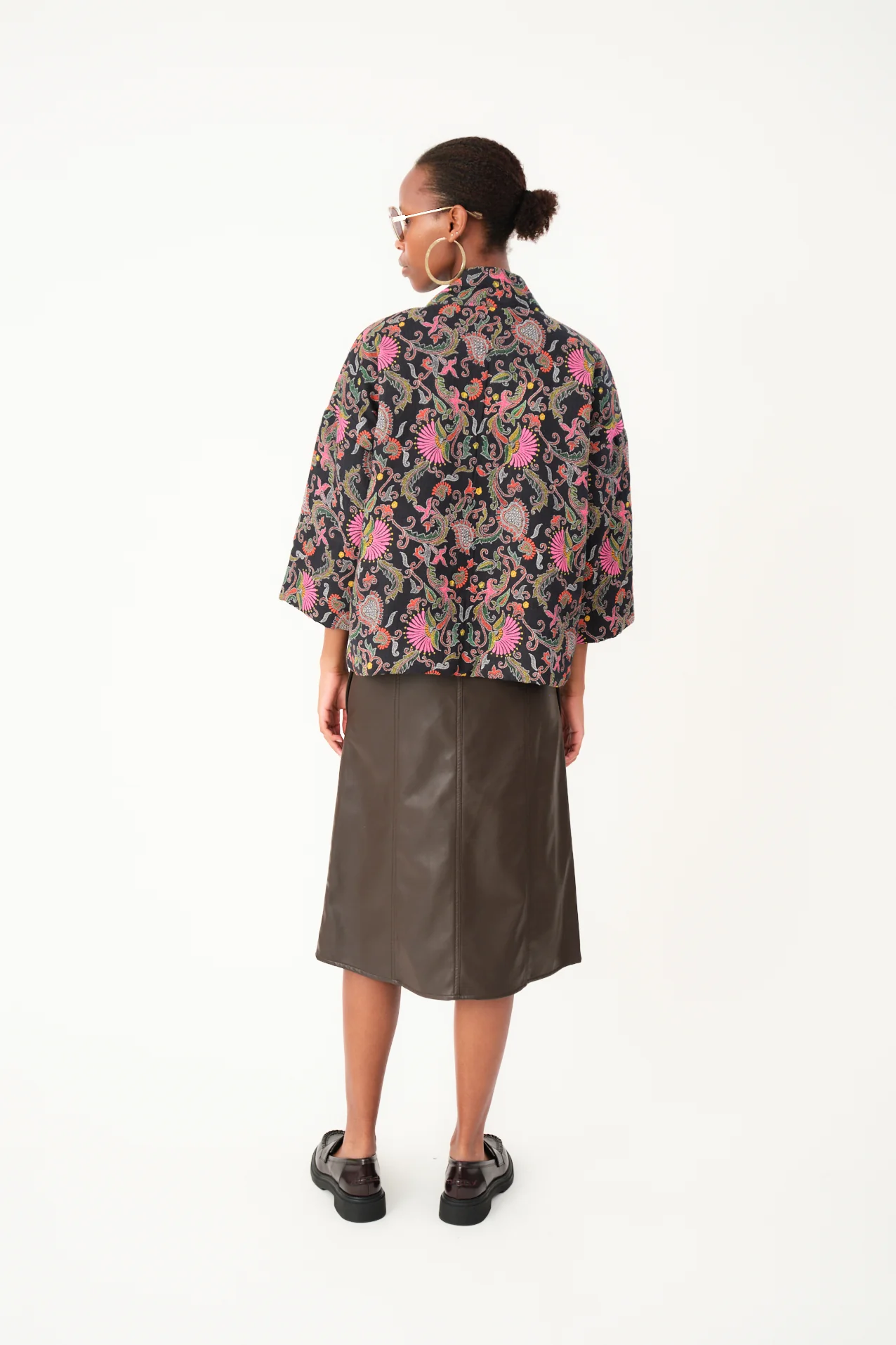 Barbra overgangsjakke - Flower Print - Image 3