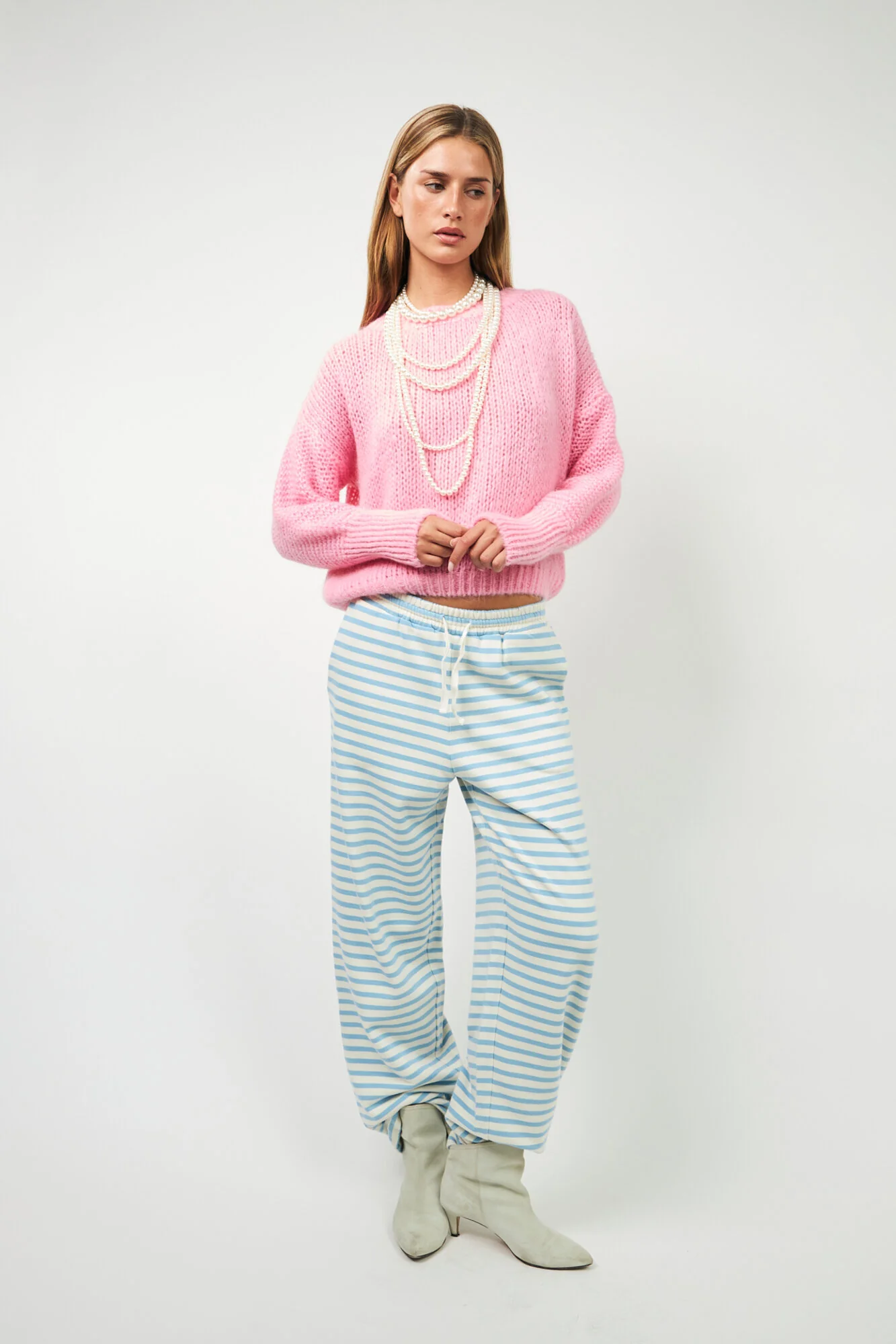 Isolde striktrøje - Light Pink - Image 4