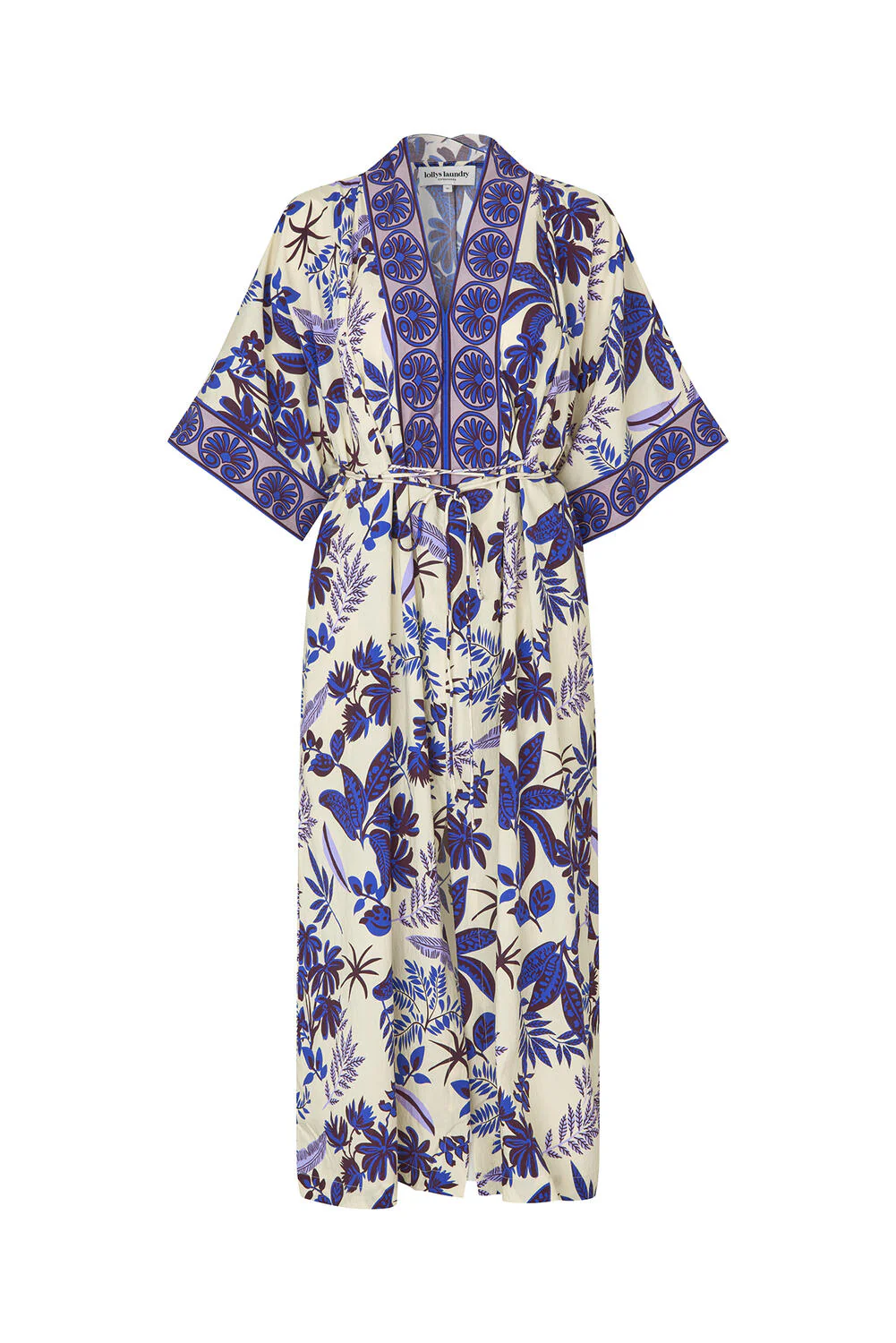 JamilaLL lang kjole - 74 Flower Print