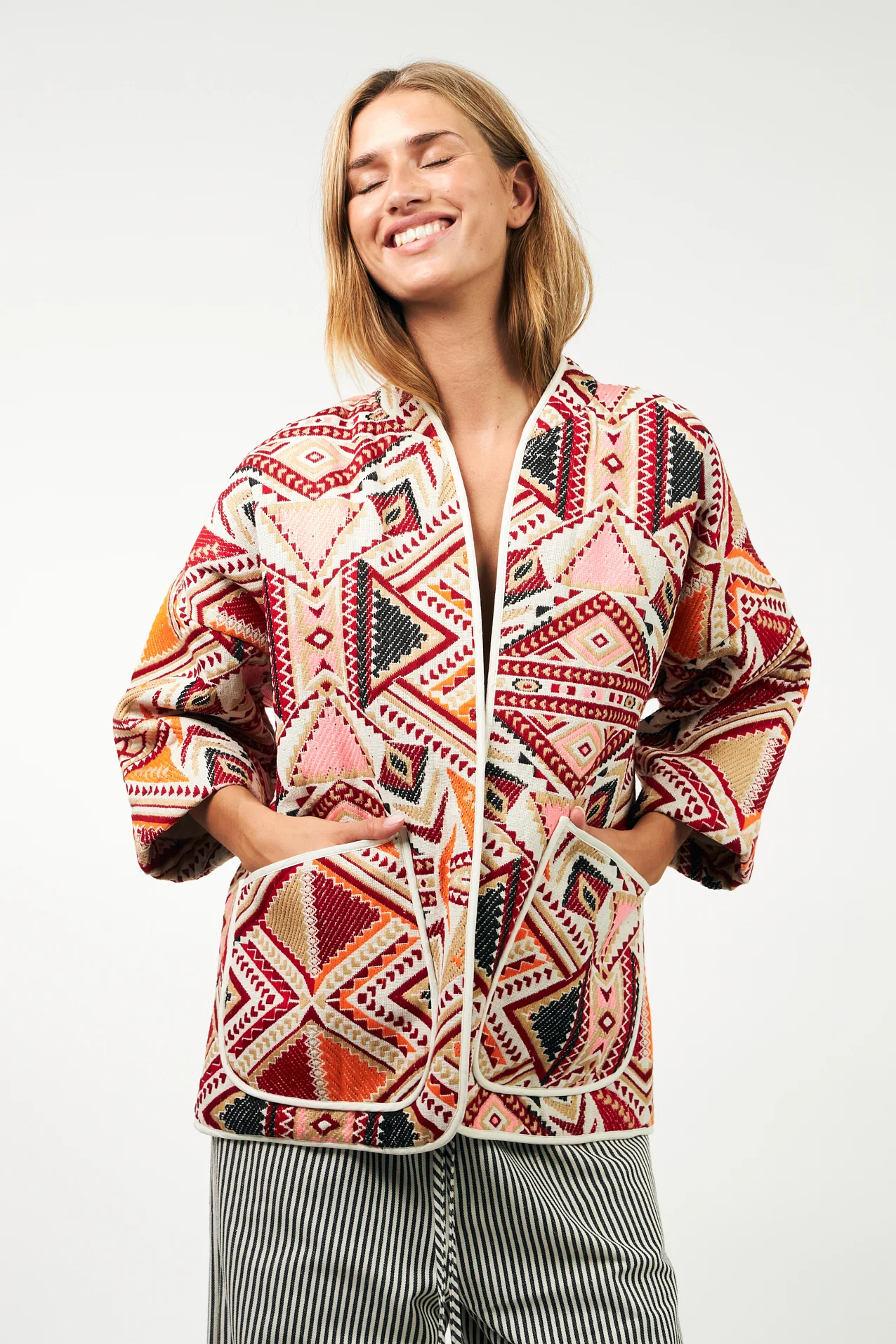 Lulull jakke - Red Multi - Image 4