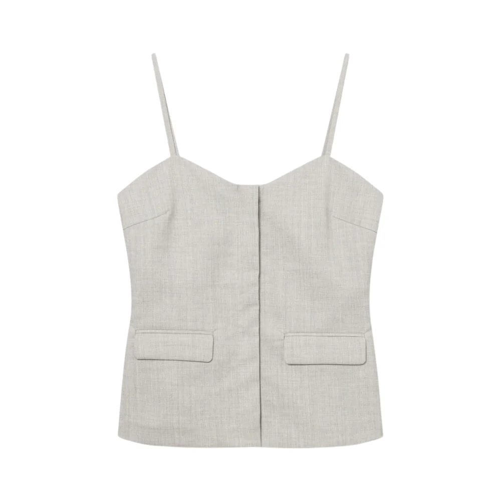 Thalia top - 056 Light Grey Melange - Image 2