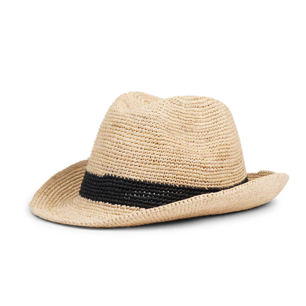 Viviani Raffia solhat - Black Stripe