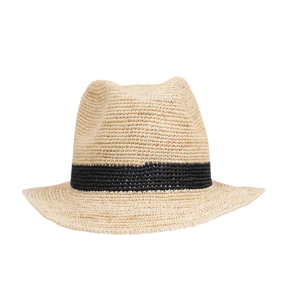 Viviani Raffia solhat - Black Stripe - Image 4