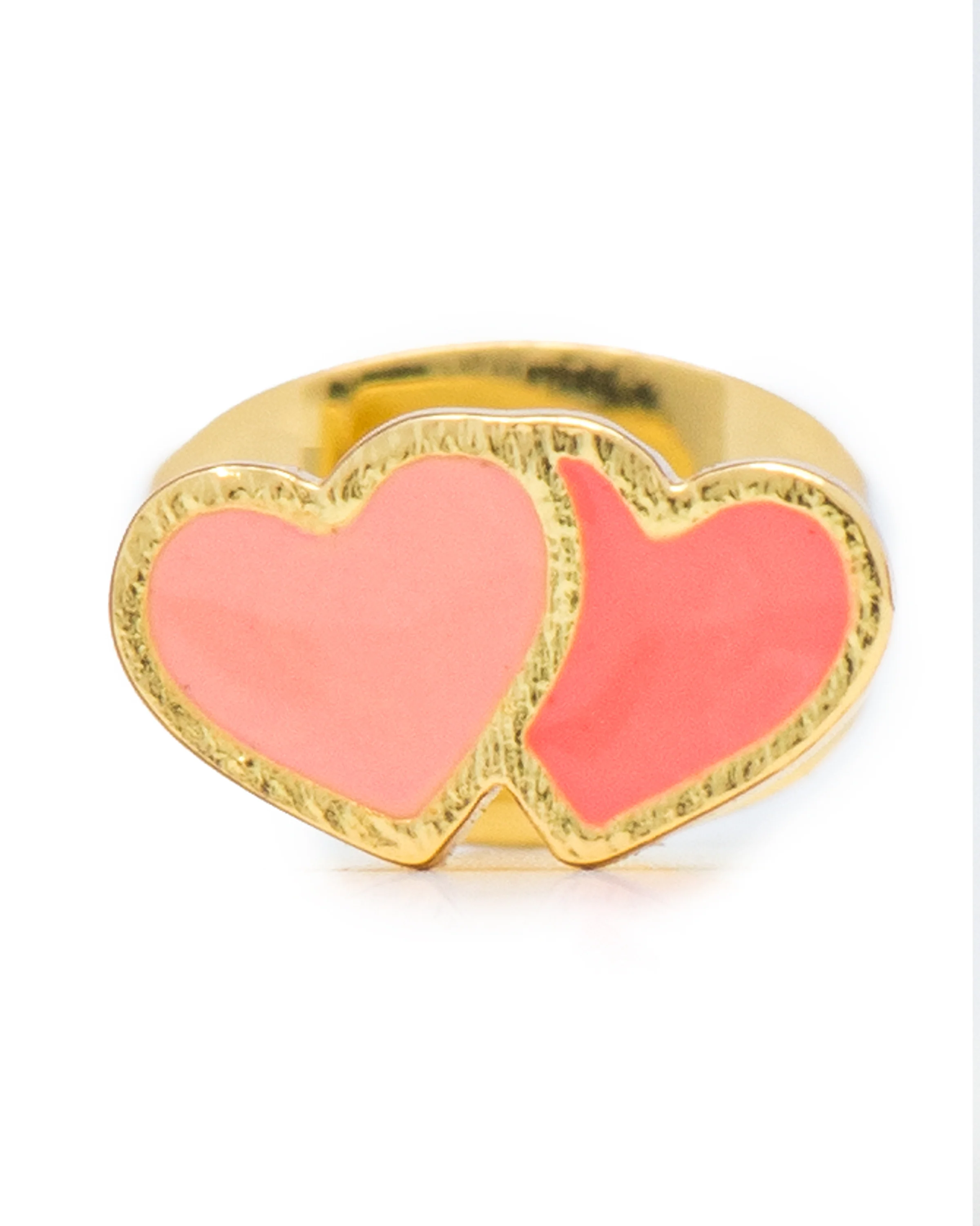 2 Hearts ørering - forgyldt - Image 3