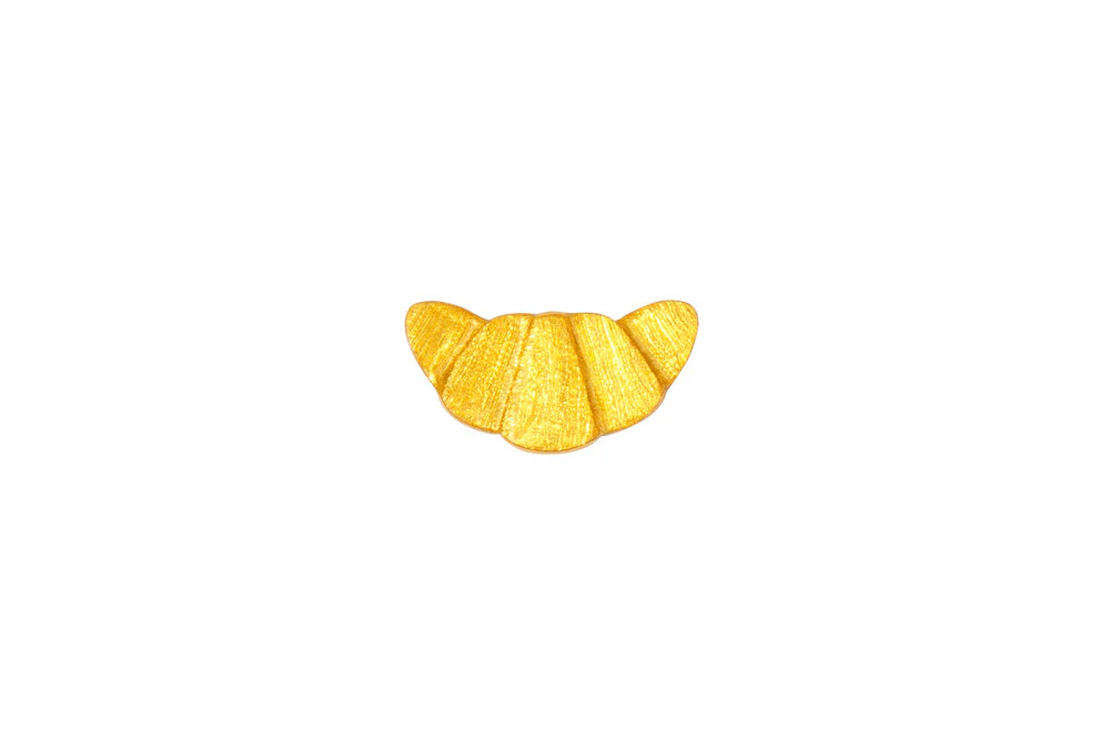 Croissant ørestik - forgyldt - Image 3