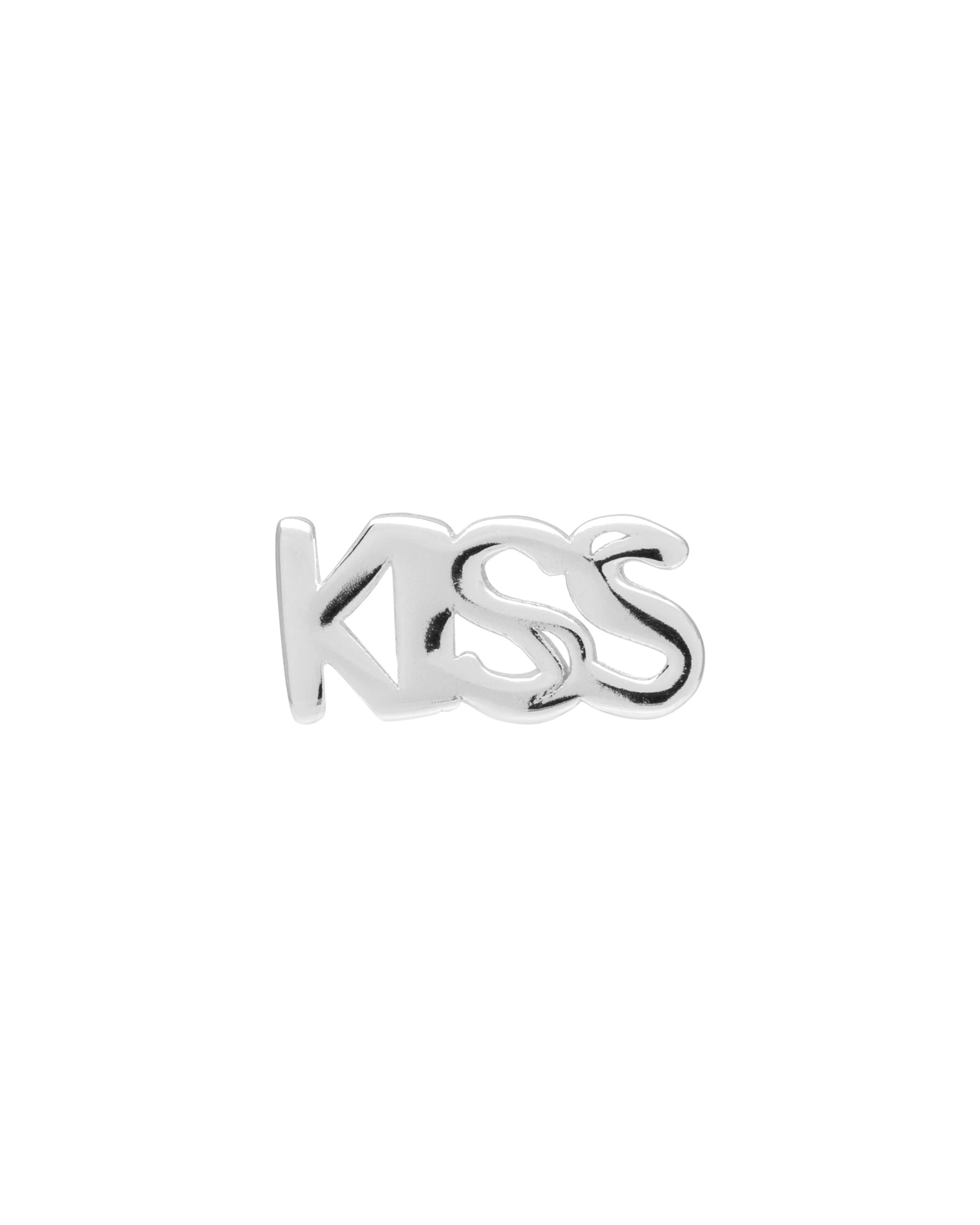Word Kiss ørestik - sølv - Image 3