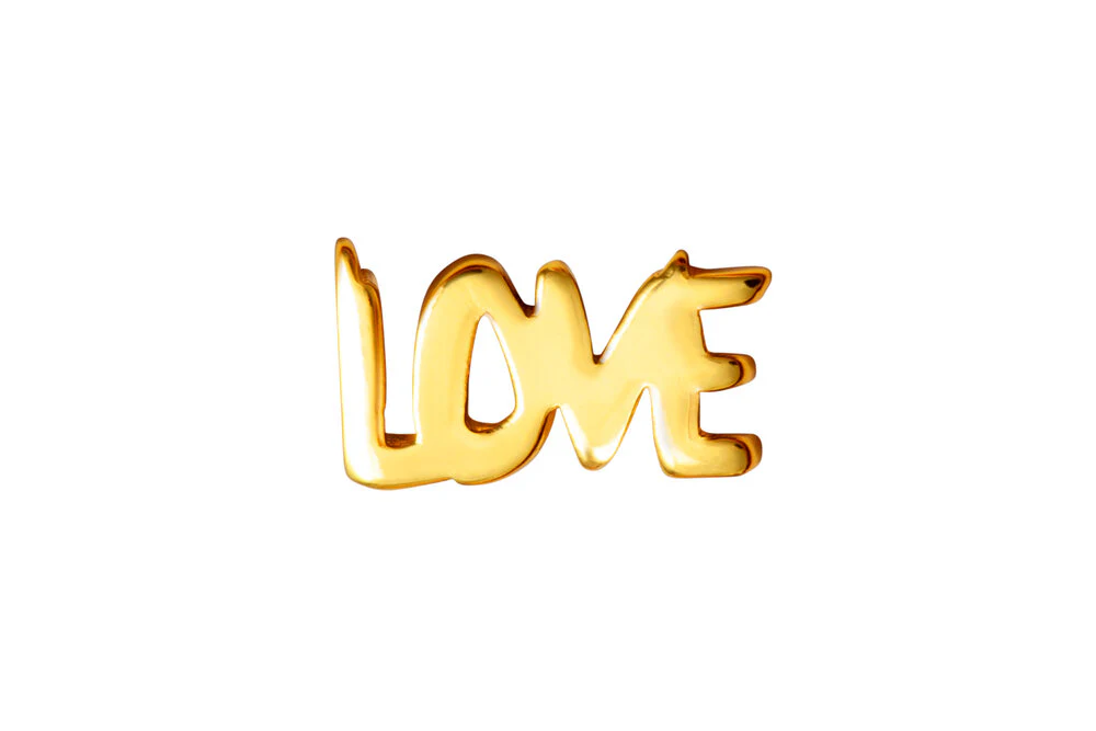 Word love ørestikker - 1 stk. - Image 3