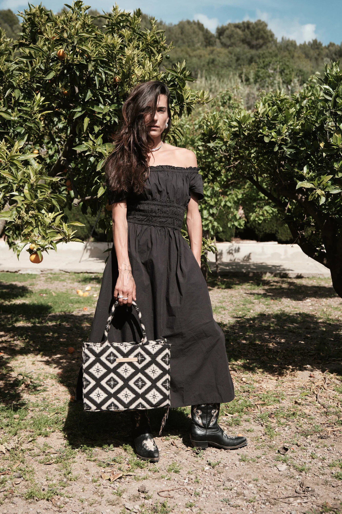 Rue Rivoli shopper, mellem - sort - Image 5