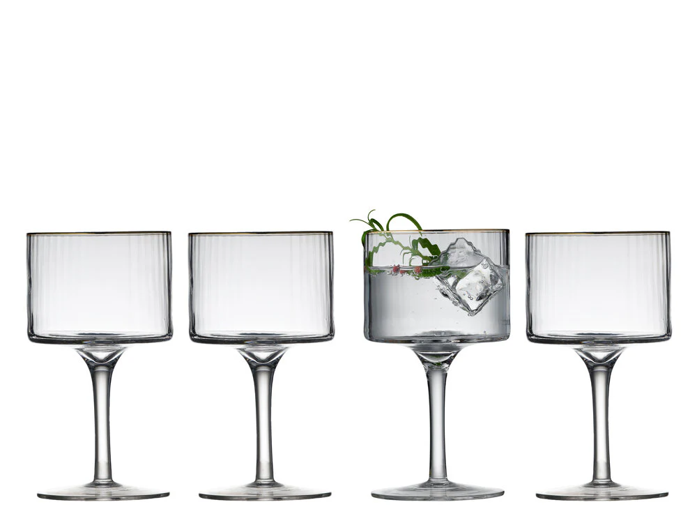 Palermo Gin&Tonic glas, guldfarvet, 32cl - 4 stk.