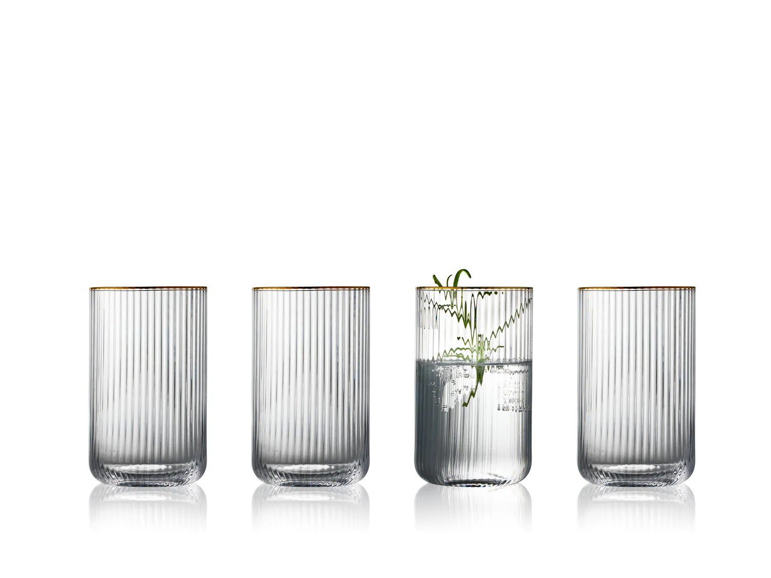 Palermo Highball glas, guldfarvet, 50 cl - 4 stk.