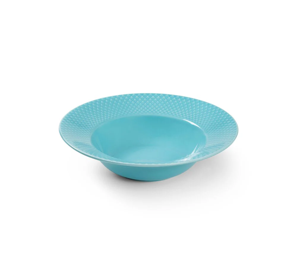 Rhombe Color Dyb tallerken, turkis - Ø24,5 cm - Image 2