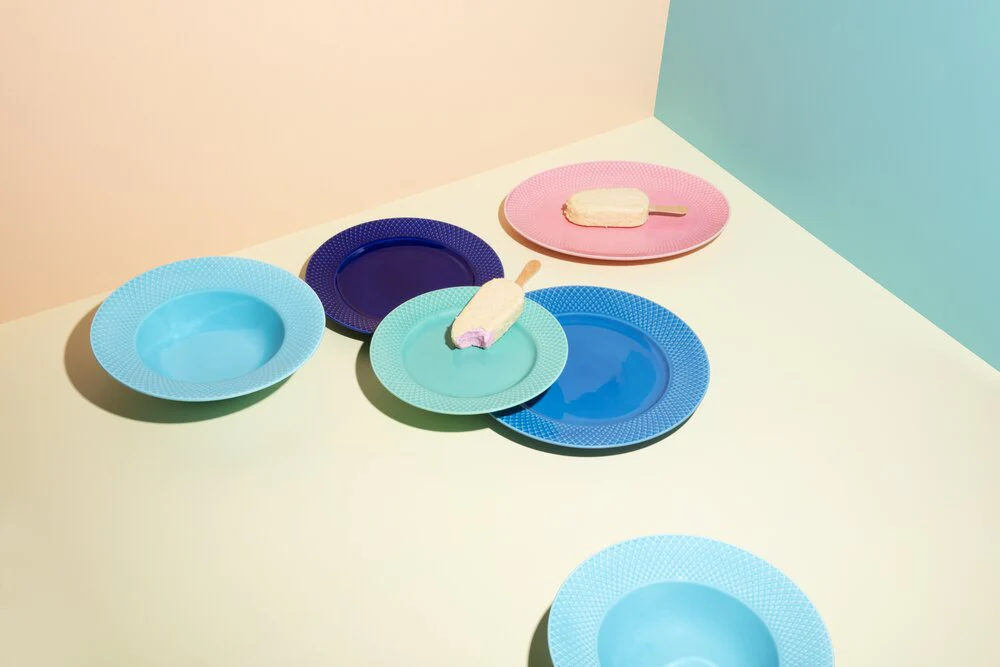 Rhombe Color frokosttallerken, Aqua - Ø21 cm - Image 5