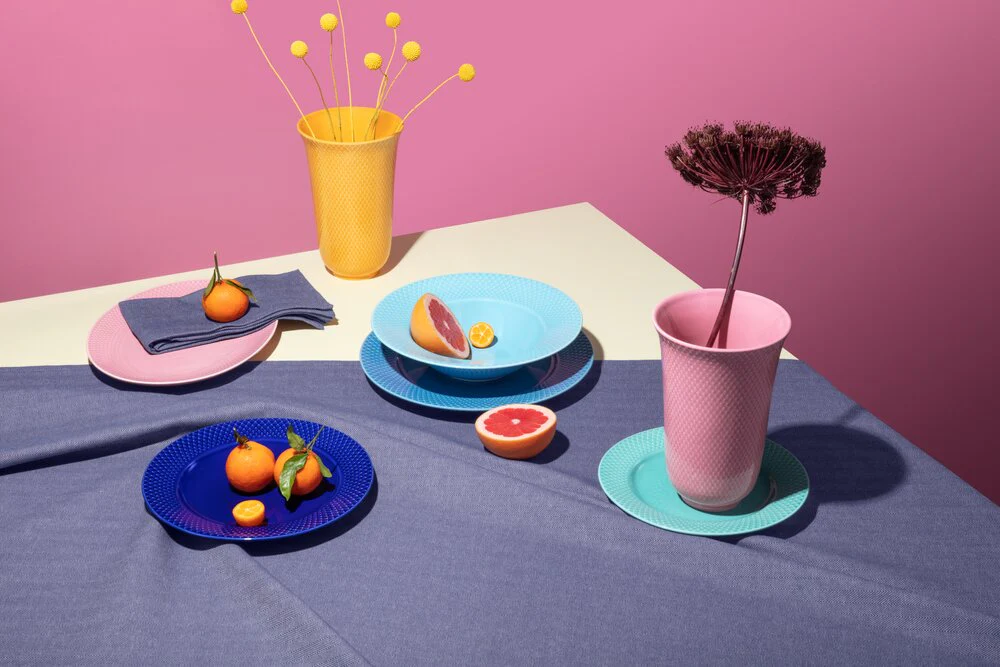 Rhombe Color frokosttallerken, mørk blå - Ø23 cm - Image 4