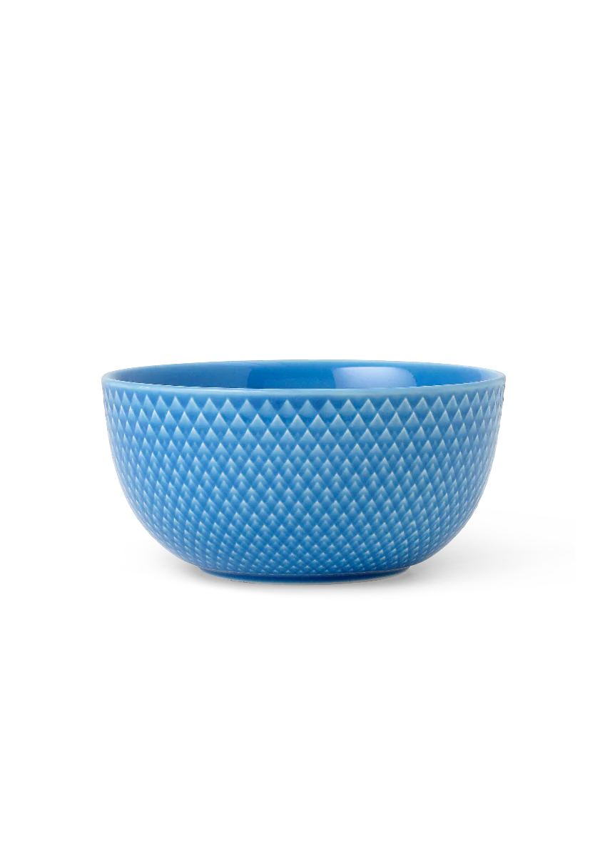 Rhombe Color skål, blå - H: 6,5 cm.
