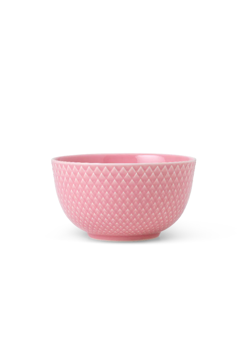 Rhombe Color skål, rosa - H: 6,5 cm.