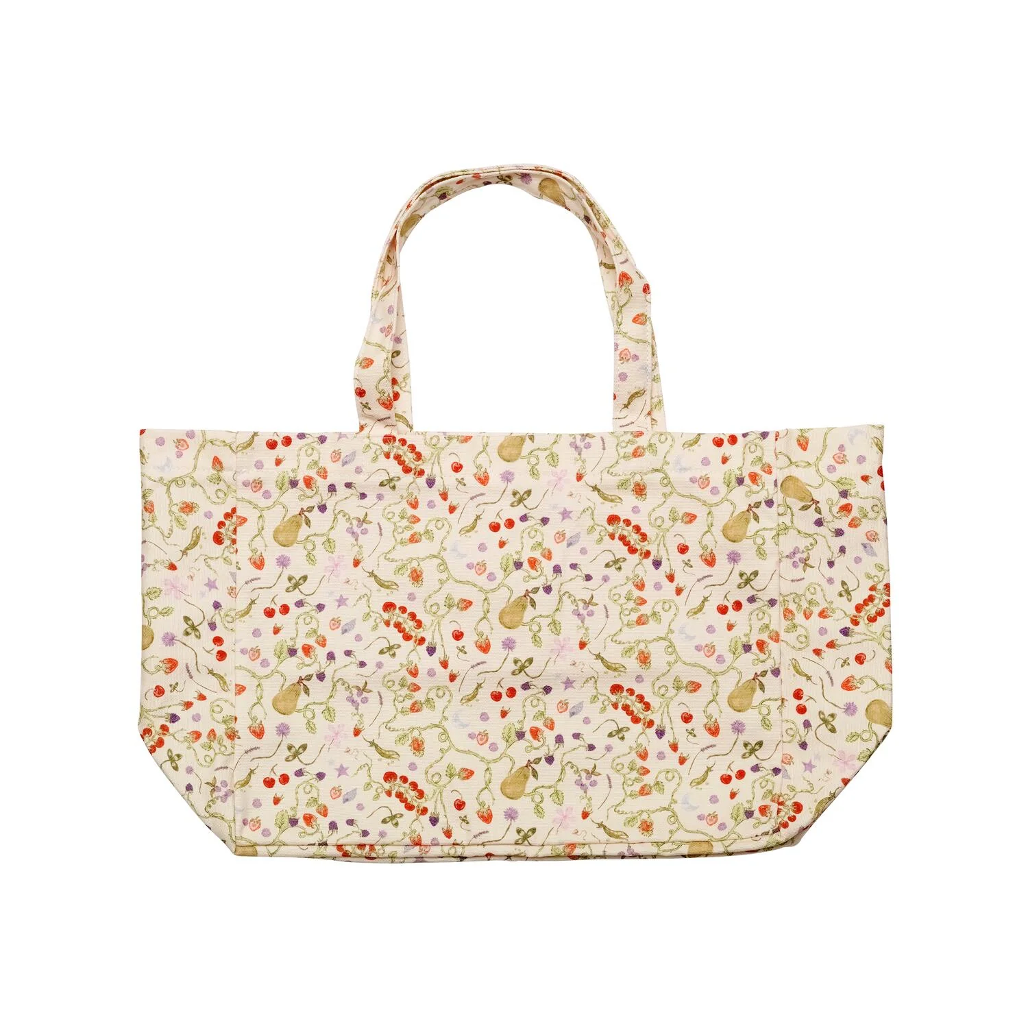 Big Canvas tote bag - Garden Magic Ivory - Image 3